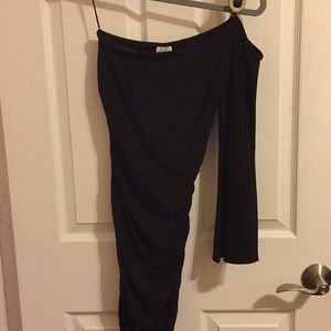 Black Cache One sleeved dress